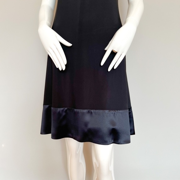 Lauren Ralph Lauren Little Black Dress Mock Neck Sleeveless Short Mini Party 8 - Picture 5 of 13
